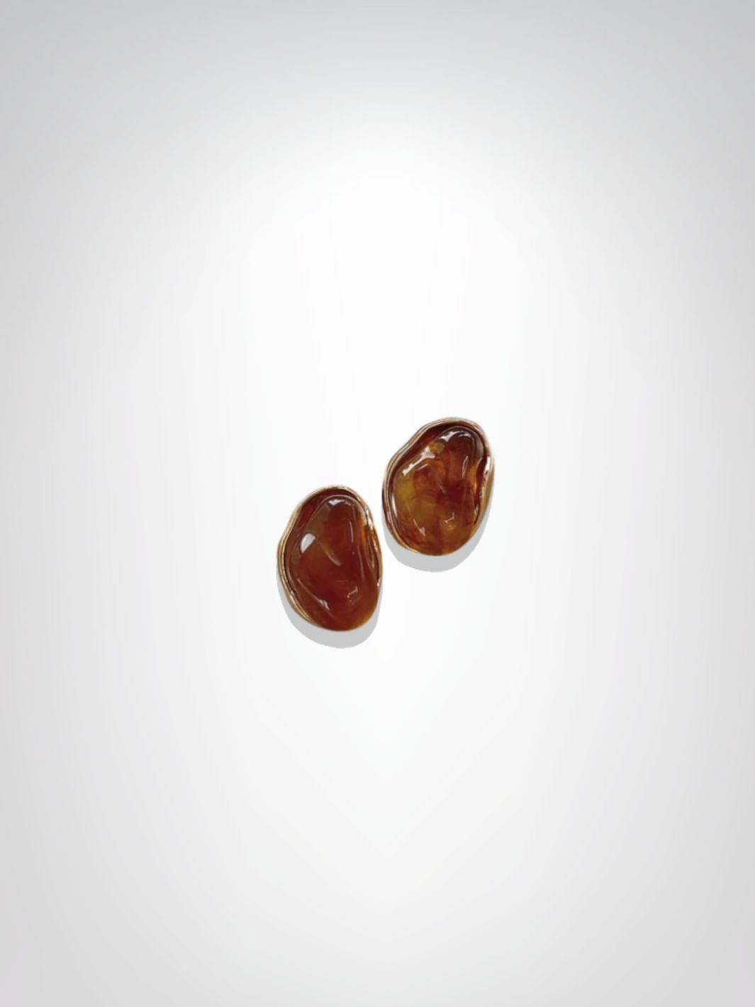 Boucles d'oreilles | Camille Marron/ Dorée