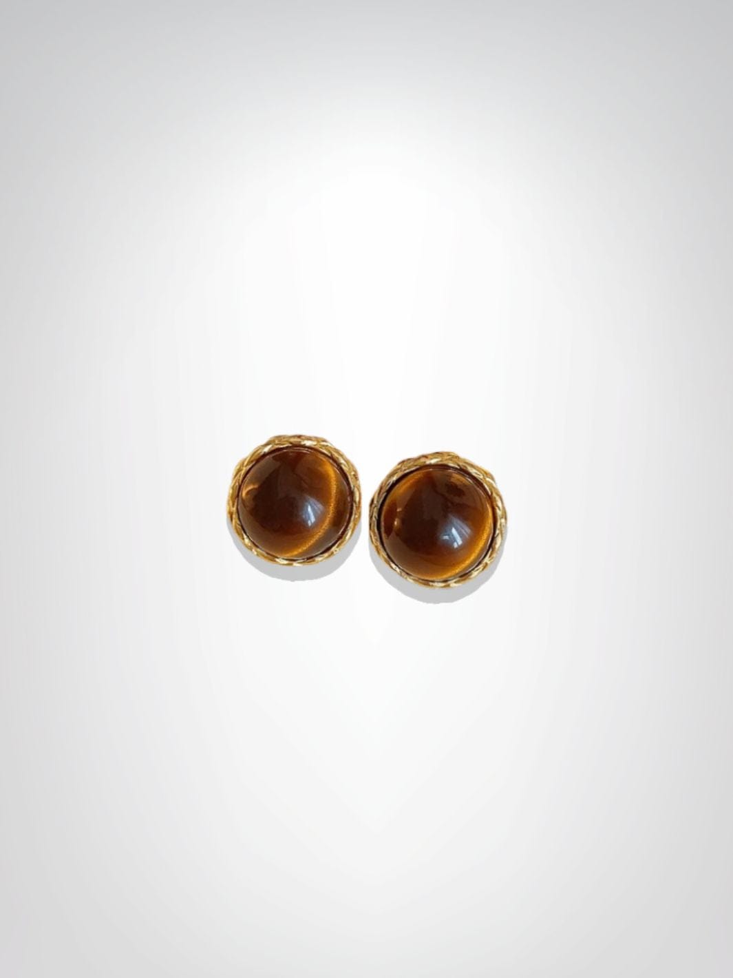 Boucles d'oreilles | Diane Marron/ Dorée