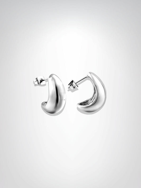 Boucles d'oreilles | Éclat brut Argentée