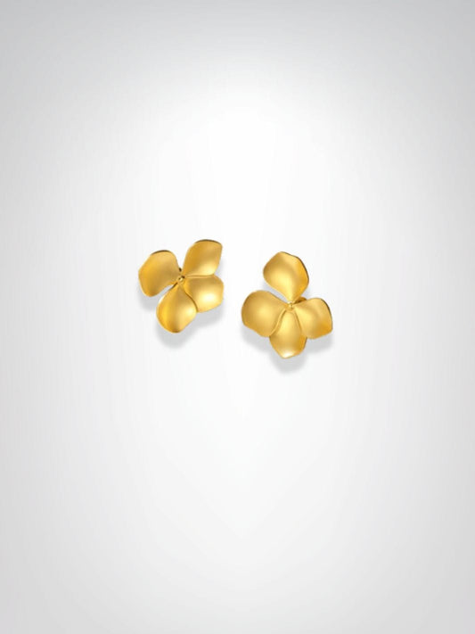 Boucles d'oreilles | Fleur de soleil Dorée