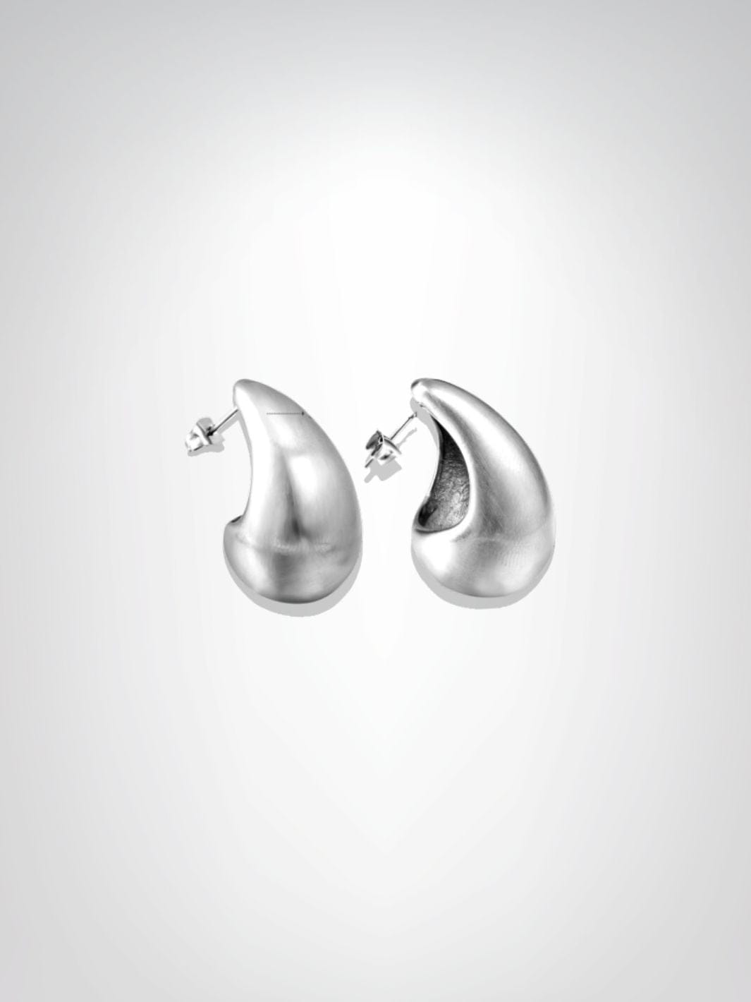 Boucles d'oreilles | Goutte d'eau Argentée