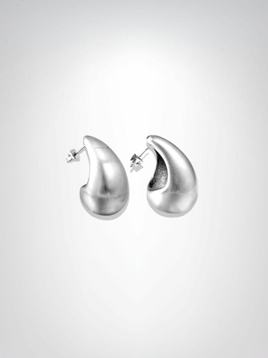 Boucles d'oreilles | Goutte d'eau Argentée