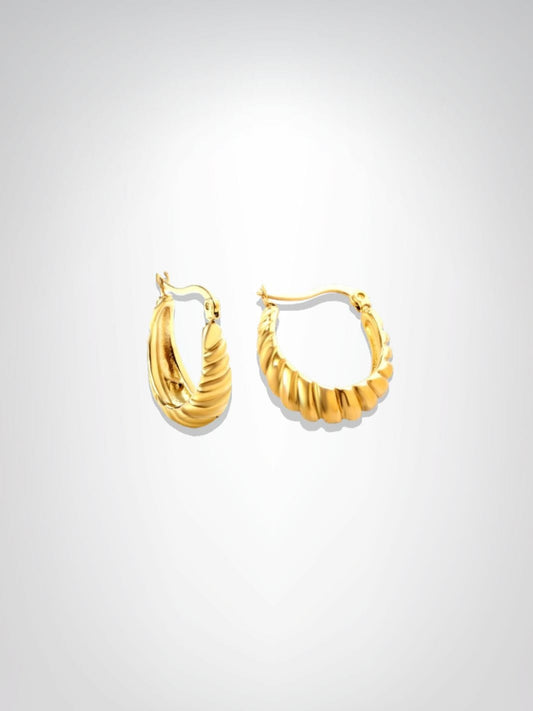 Boucles d'oreilles | Grain D'or Dorée