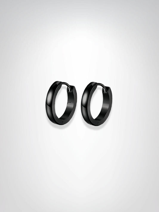 Boucles d'oreilles Homme | Cercle Noir