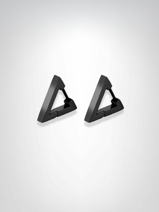 Boucles d'oreilles Homme | Triangle Noir