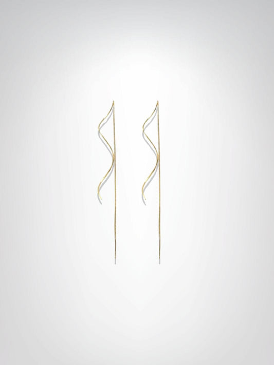 Boucles d'oreilles | L'Étreinte Lumineuse Dorée