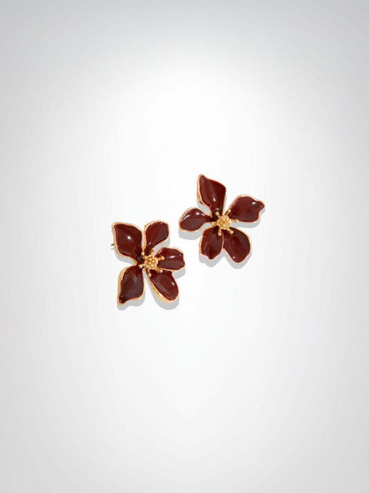 Boucles d'oreilles | Nébula Rouge bordeaux