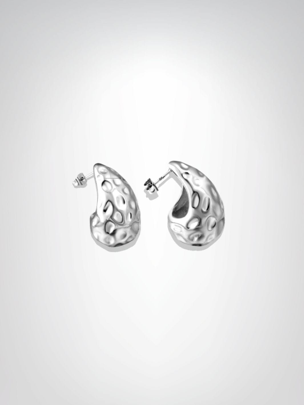 Boucles d'oreilles | Ondes Féeriques Argentée