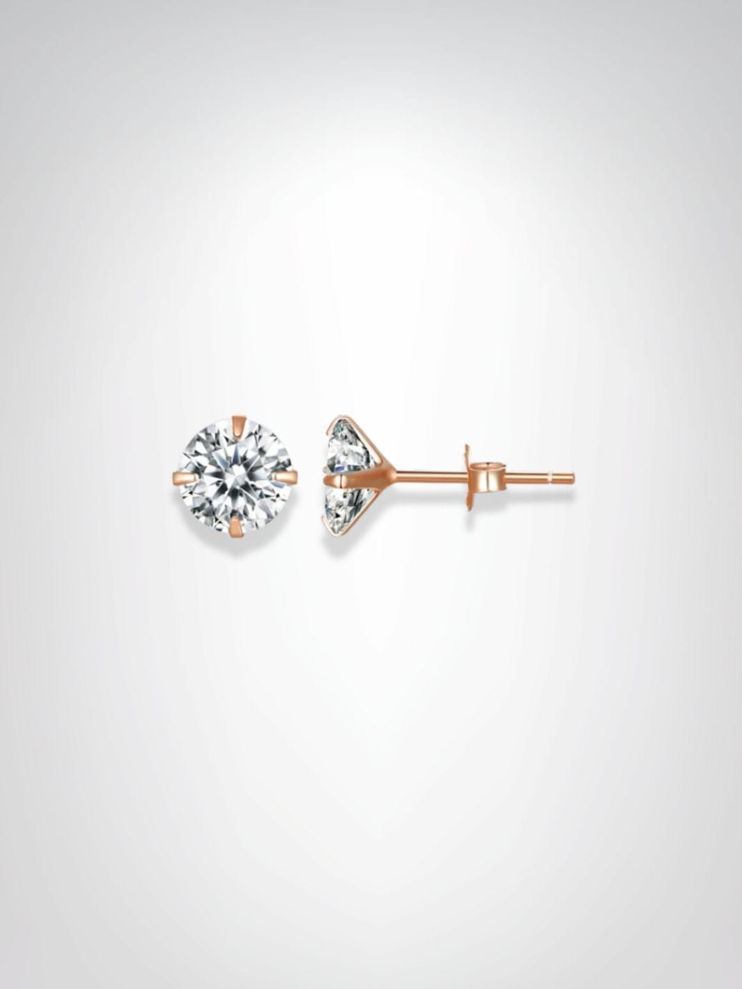 Boucles d'oreilles | Titan Rose 7mm