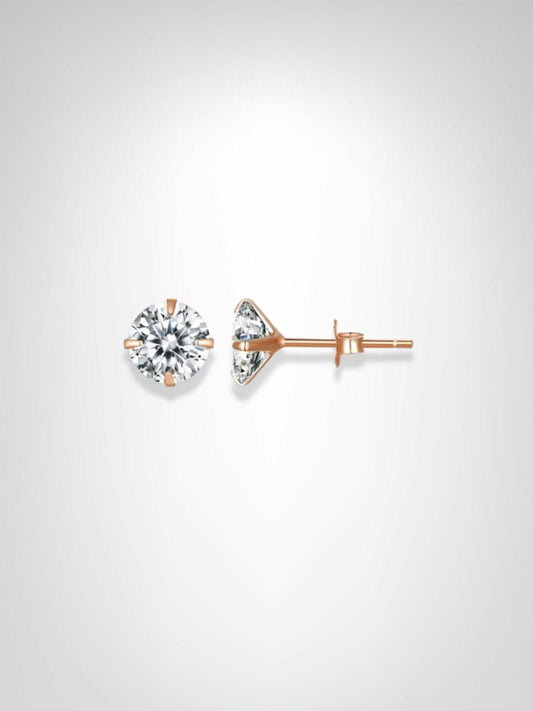 Boucles d'oreilles | Titan Rose 7mm