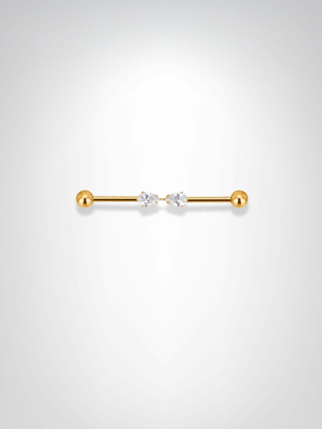 Piercing Industriel | Le Baiser Doré Dorée