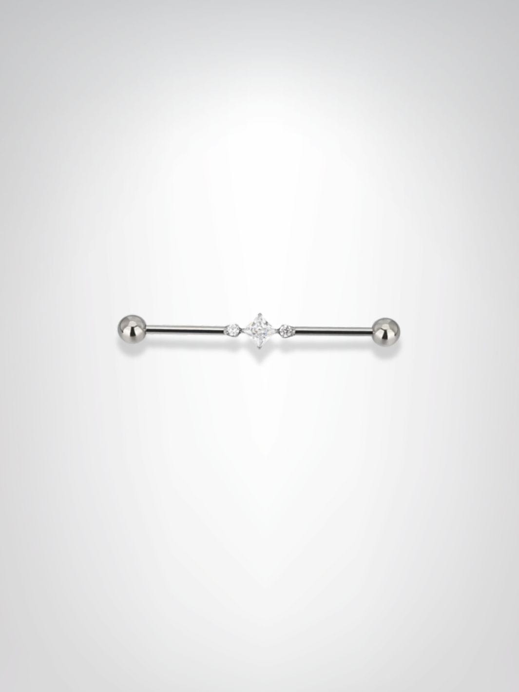 Piercing Industriel | Princesse Glacée Argentée