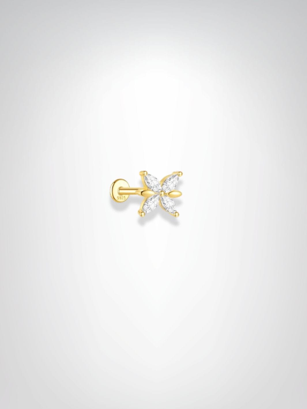 Piercing Tragus | Fleur Marquise Dorée