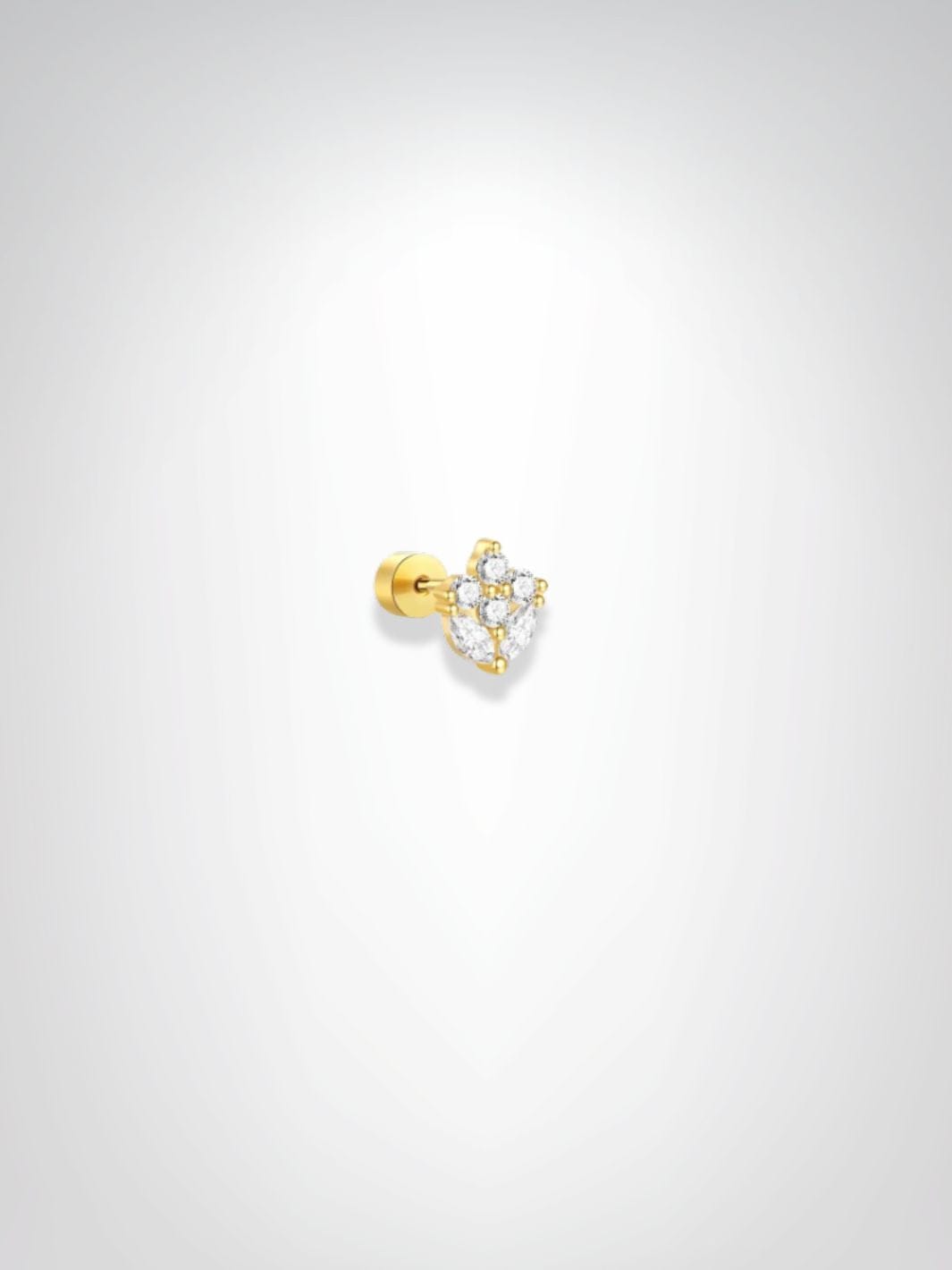 Piercing Tragus | La Grappe Royale Dorée
