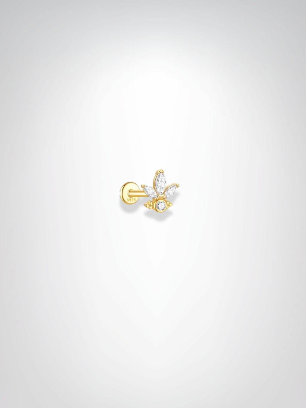 Piercing Tragus | Le Bourgeon Doré Dorée