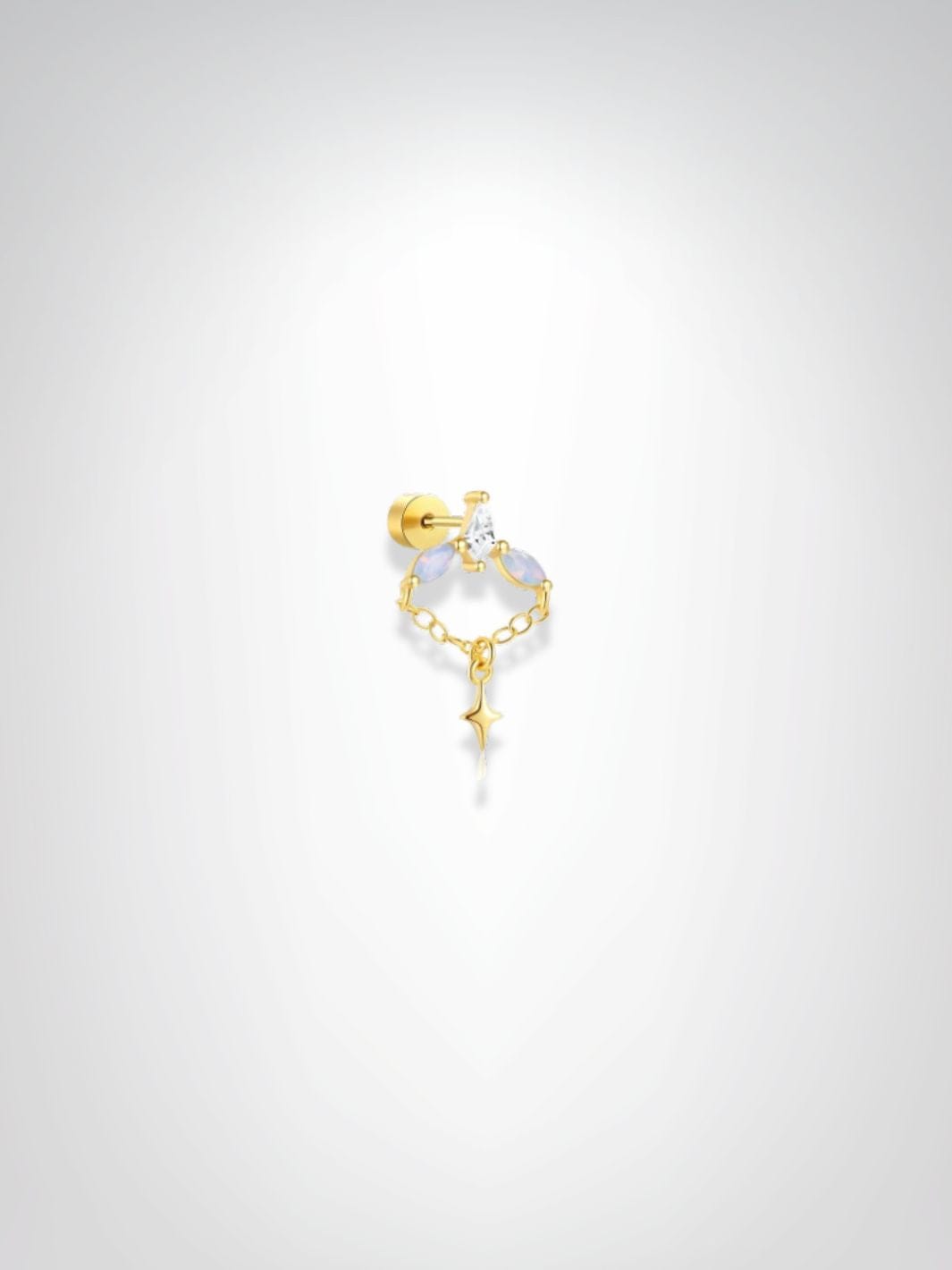 Piercing Tragus | Voie Lactée Dorée