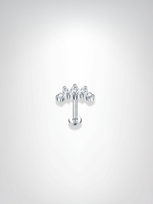 Piercings Helix | Fleur de Glace Argentée