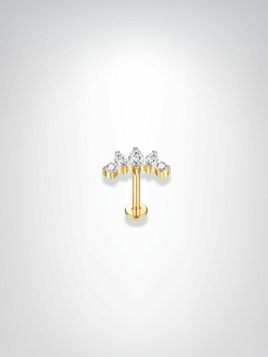 Piercings Hélix | Mini Diadème Dorée