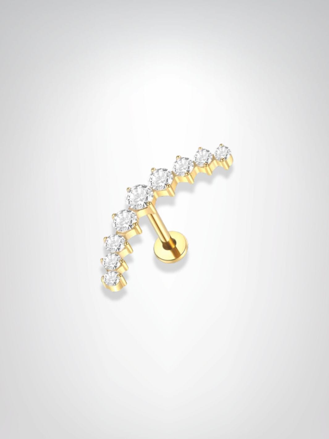 Piercings Helix | Traînée d'Or Dorée