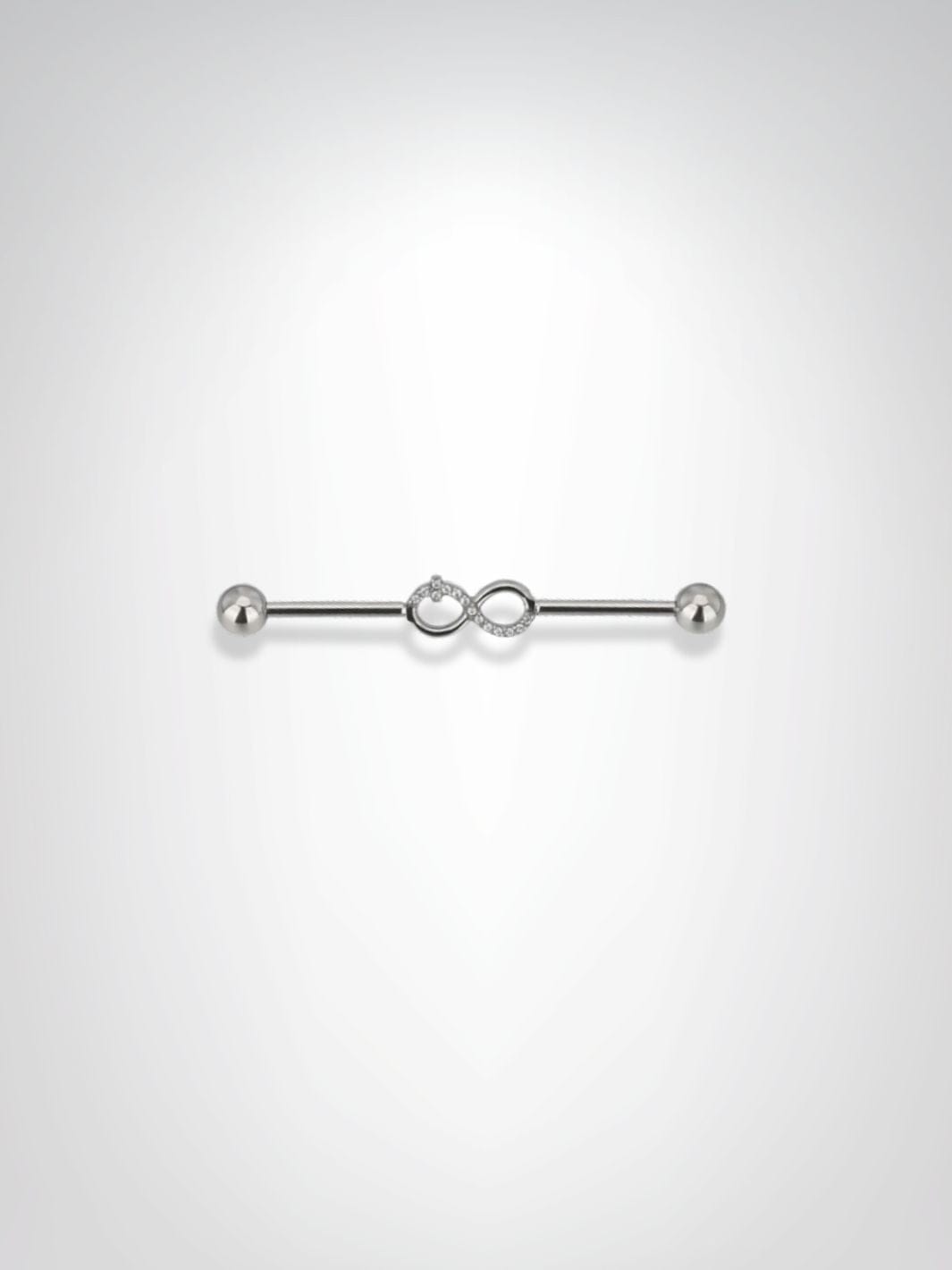 Piercings Industriel | Barre d'Éternité Argentée