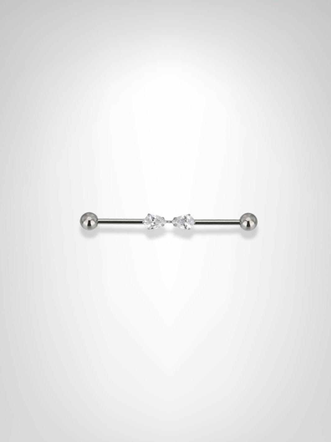 Piercings Industriel | Le Nœud Précieux Argentée