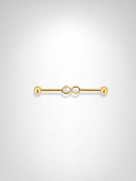Piercings Industriel | Trésor Éternel Dorée